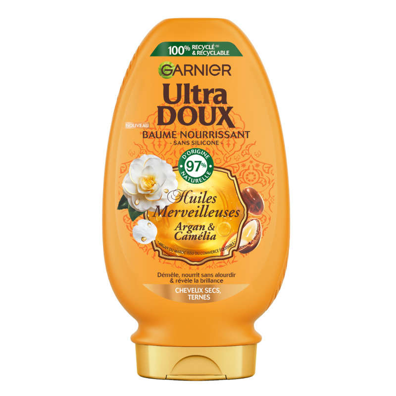 Garnier Ultra Doux Huiles Merveilleuses Après-Shampooing Argan & Camélia 250ml Garnier Ultra Doux Huiles Merveilleuses Après-Shampooing Argan & Camélia 250ml