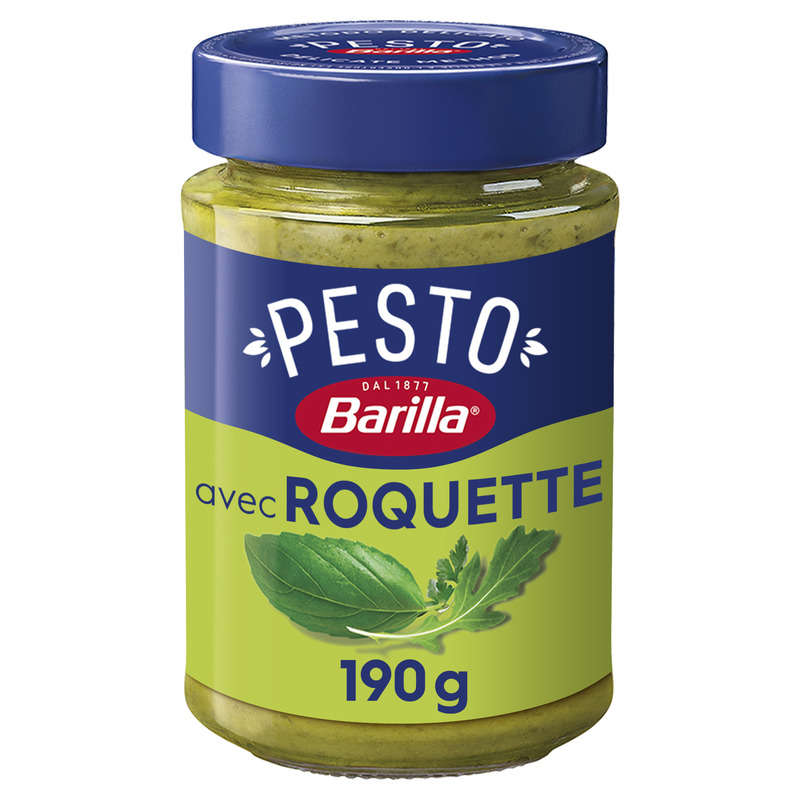 Barilla Sauce pesto basilic et roquette 190g Barilla Sauce pesto basilic et roquette 190g