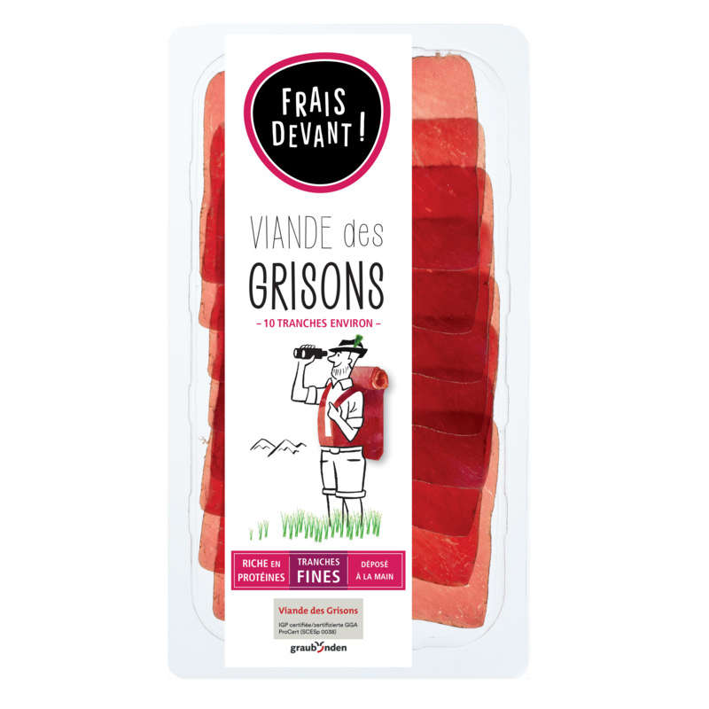 Frais Devant ! Viande des grisons IGP 60g Frais Devant ! Viande des grisons IGP 60g