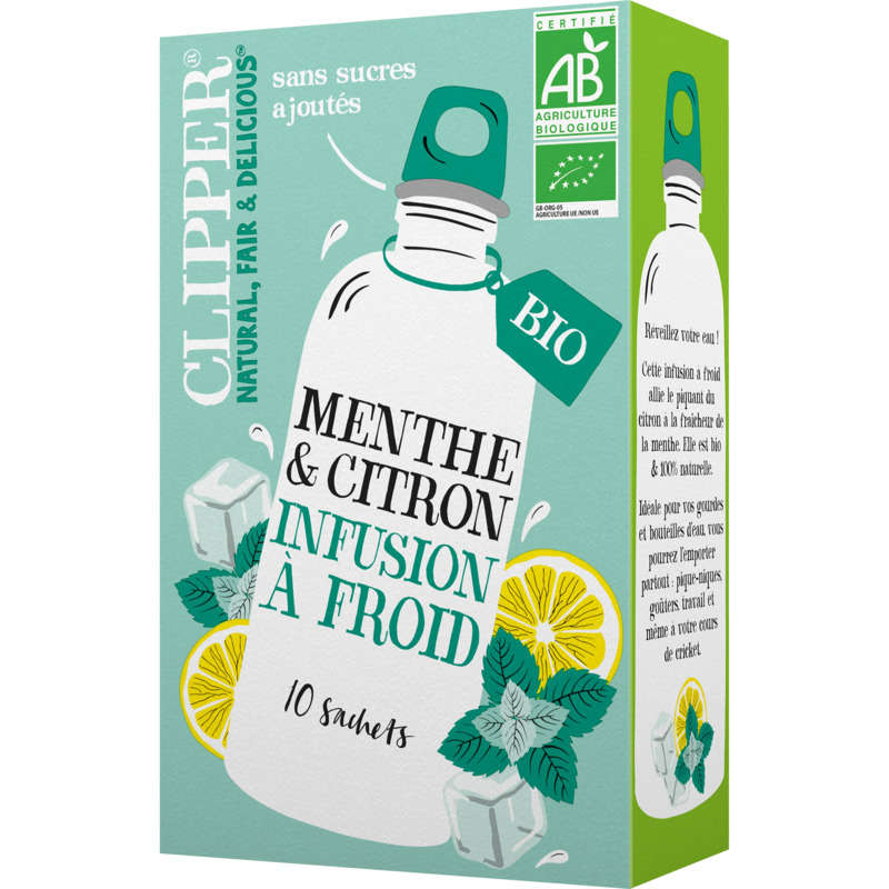CLIP Infusion froide citron menthe 27g bio CLIP Infusion froide citron menthe 27g bio