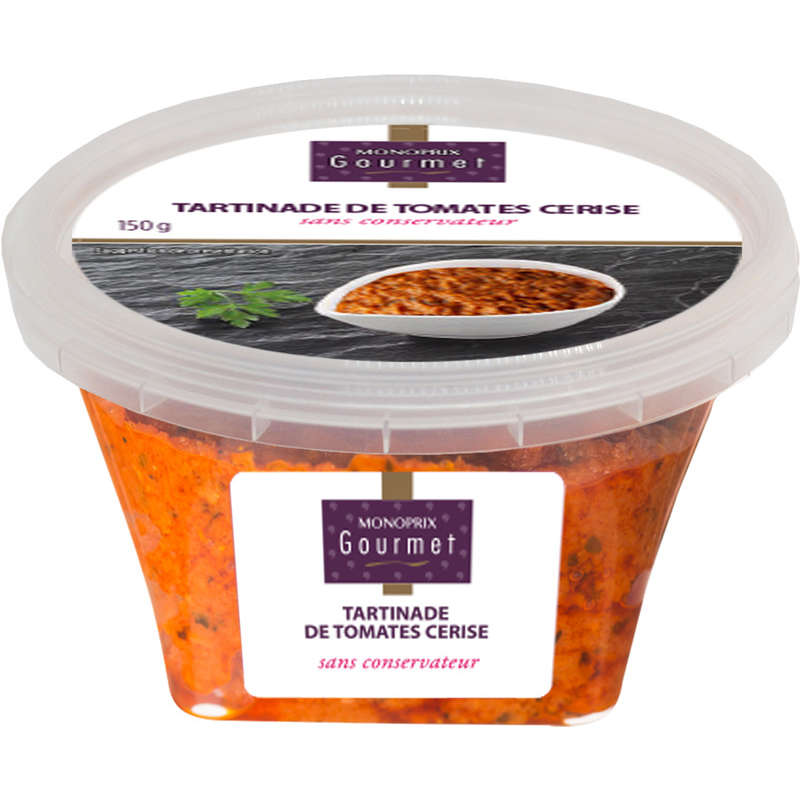 Monoprix Gourmet Tartinade de tomates cerise 150g Monoprix Gourmet Tartinade de tomates cerise 150g
