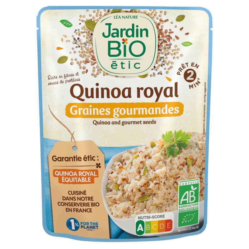 Jardin Bio Quinoa graines gourmandes sans gluten & lactose 220g Jardin Bio Quinoa graines gourmandes sans gluten & lactose 220g
