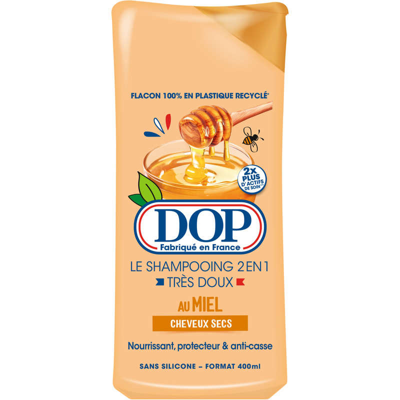 DOP Shampooing 2en1 au miel cheveux secs 400ml DOP Shampooing 2en1 au miel cheveux secs 400ml