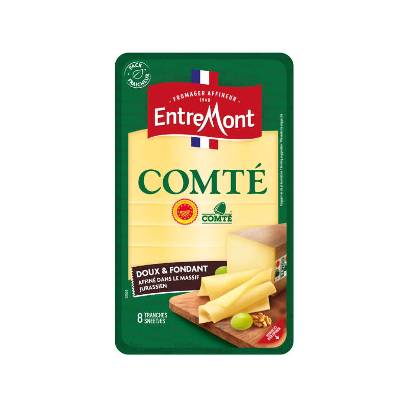 EntreMont Comté x8 Tranches Aop 120g Entremont Comté x8 Tranches Aop 120g