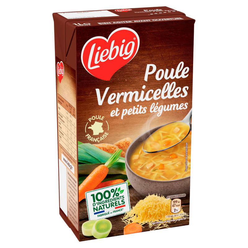 Liebig bouillon de poule vermicelles et petits légumes 1L Liebig bouillon de poule vermicelles et petits légumes 1L