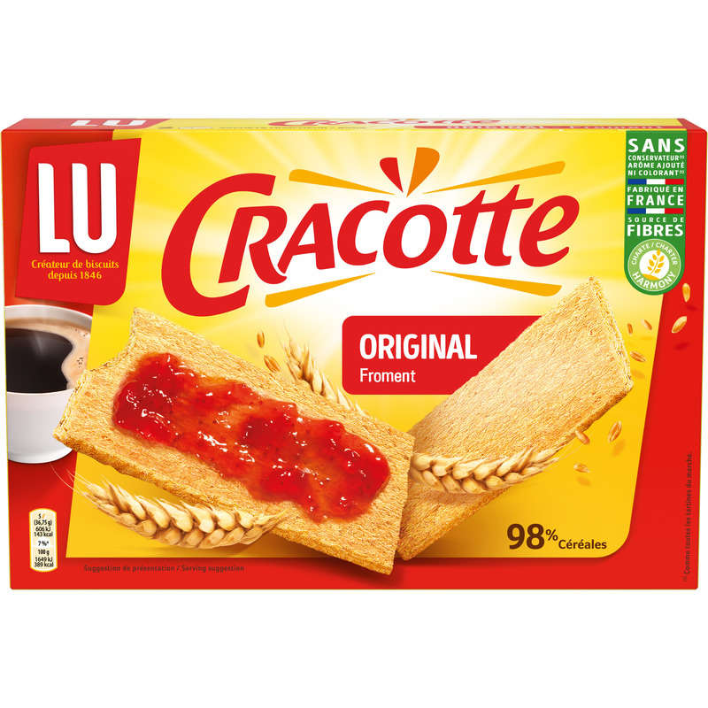 Lu Cracotte Biscottes au Froment 250g Lu Cracotte Biscottes au Froment 250g