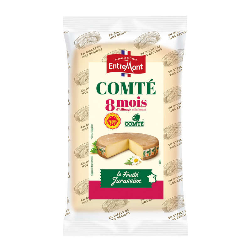 EntreMont Comté 8 Mois Fruité Jurassien 200g Entremont Comté 8 Mois Fruité Jurassien 200g