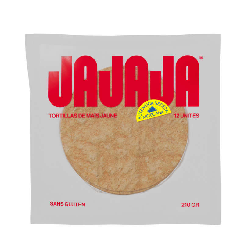 Jajaja Tortillas maïs jaune sans gluten 210g Jajaja Tortillas maïs jaune sans gluten 210g