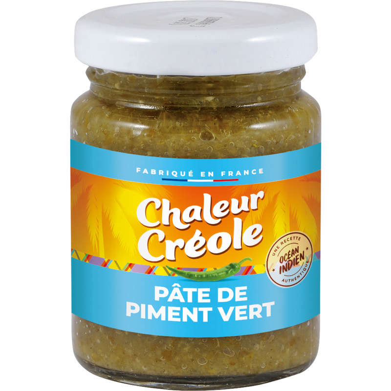 Chaleur Créole Pâte De Piment Vert 100g Chaleur Créole Pâte De Piment Vert 100g