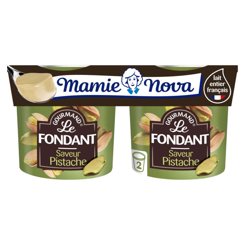 Mamie Nova Dessert Lacté À La Pistache 2x150g Mamie Nova Dessert Lacté À La Pistache 2x150g