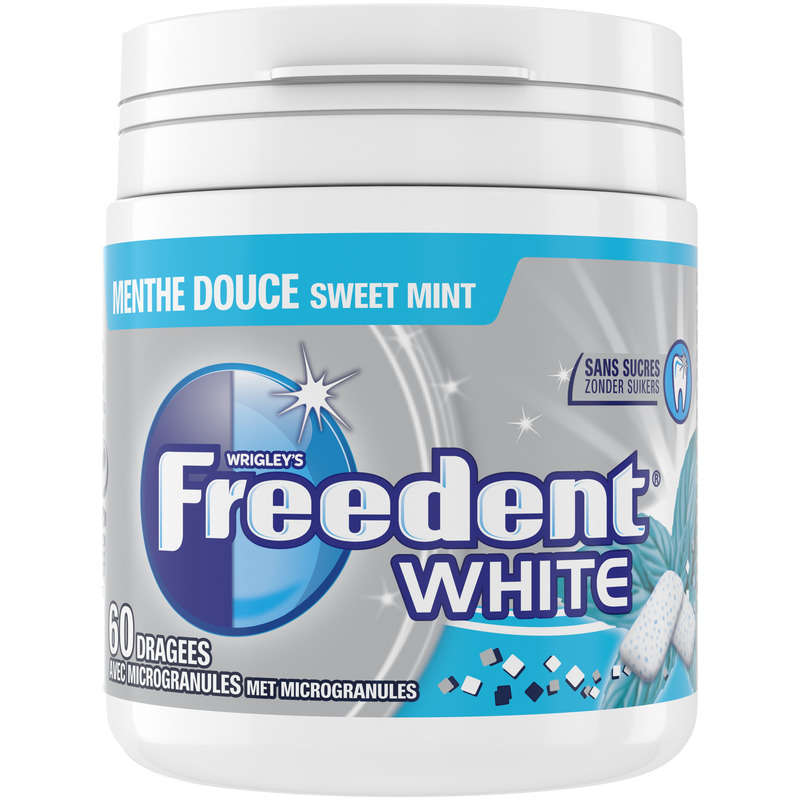 Freedent White Chewing-gum à la menthe douce sans sucres box 84g Freedent White Chewing-gum à la menthe douce sans sucres box 84g