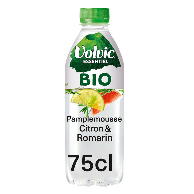 Volvic Essentiel Bio Citron, Pamplemousse & Romarin 75cl Volvic Essentiel Bio Citron, Pamplemousse & Romarin 75cl