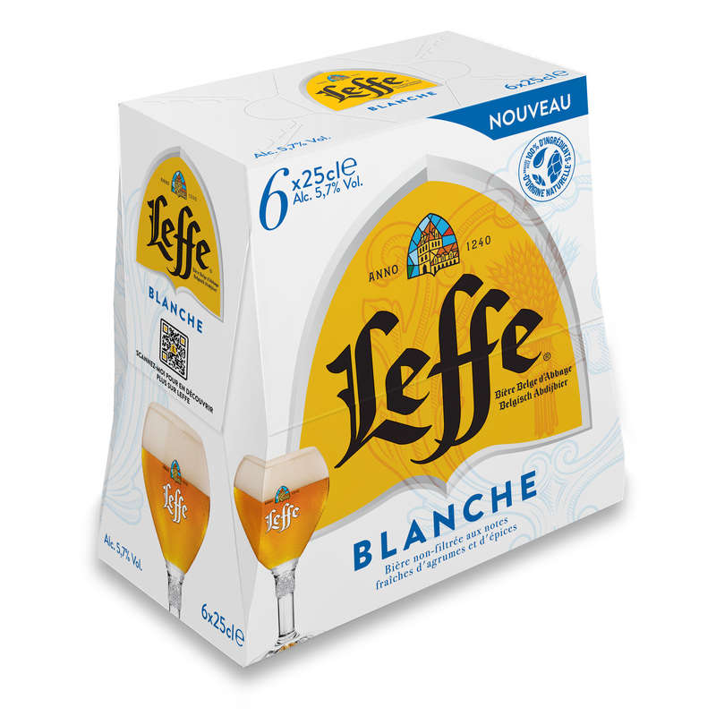 Leffe Bière Blanche D'Abbaye 6x25cl Leffe Bière Blanche D'Abbaye 6x25cl