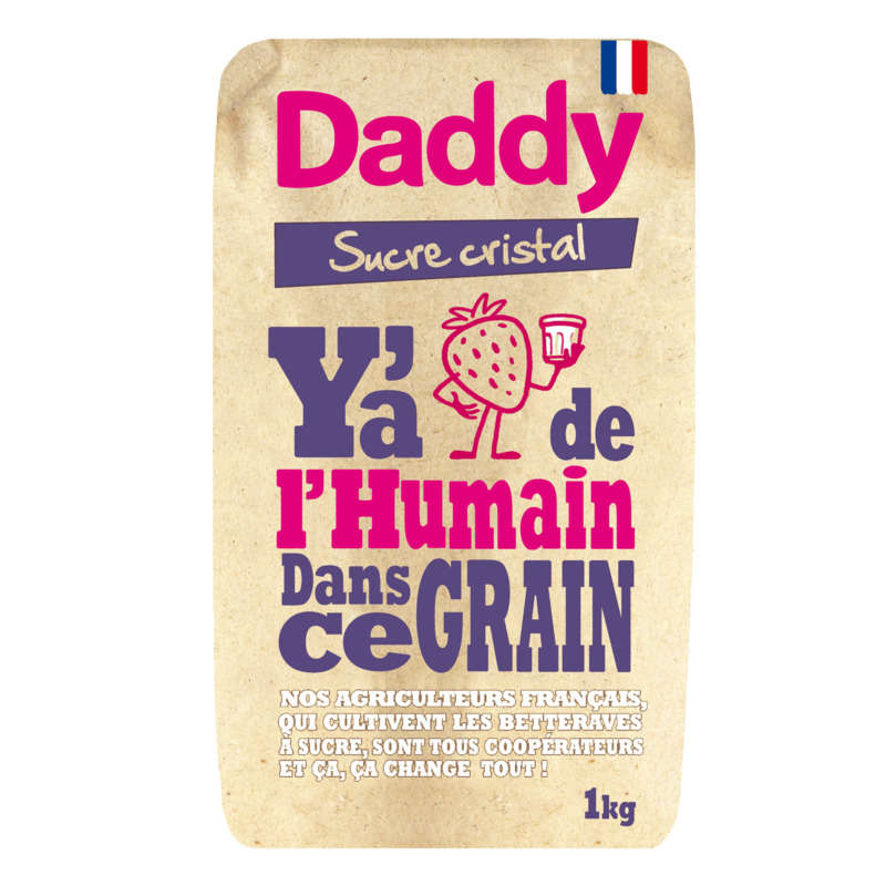 Daddy Sucre cristal sachet de 1kg Daddy Sucre cristal sachet de 1kg