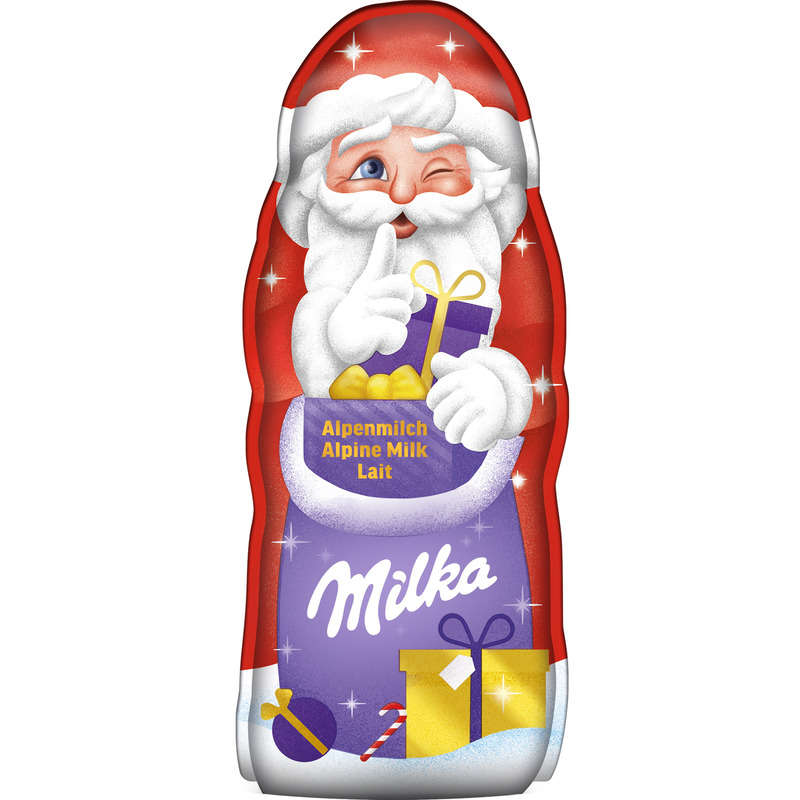 Milka Père Noël Au Chocolat Au Lait 90 G Milka Père Noël Au Chocolat Au Lait 90 G