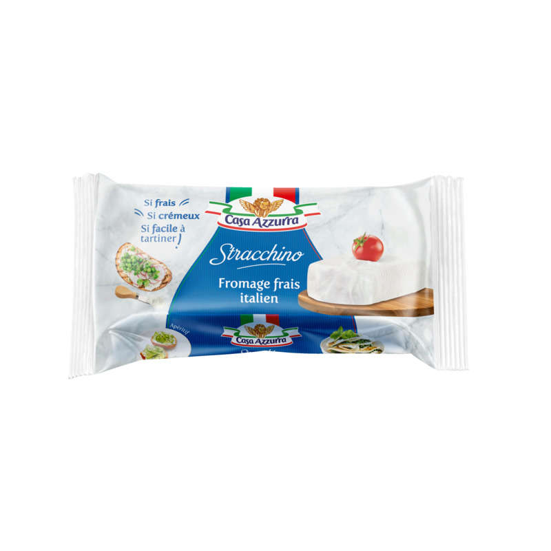 Casa Azzurra Stracchino Fromage Frais Italien 170g Casa Azzurra Stracchino Fromage Frais Italien 170g