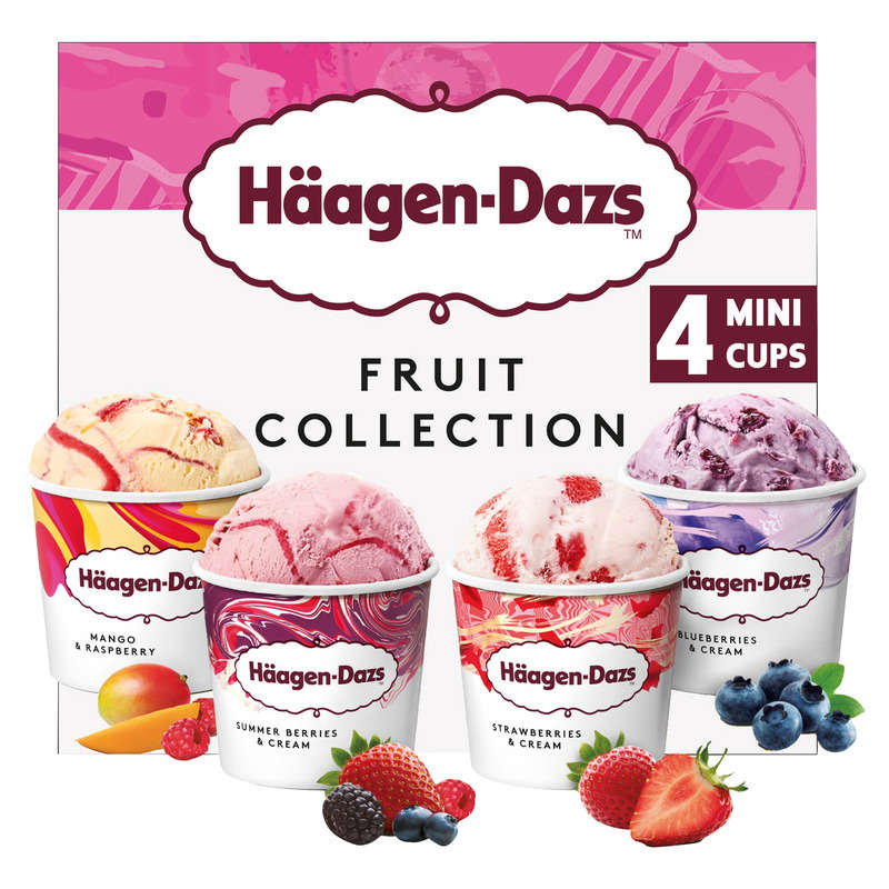 Häagen-Dazs 4 mini Cup Fruits 326g Häagen-Dazs 4 mini Cup Fruits 326g