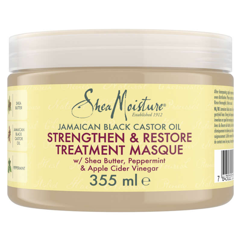 Shea Moisture masque cheveux femme huile de ricin noir de jamaïque 355ml Shea Moisture masque cheveux femme huile de ricin noir de jamaïque 355ml