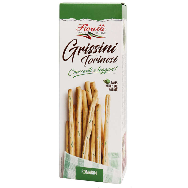 Florelli Gressins Torinesi au Romarin 125g Florelli Gressins Torinesi au Romarin 125g
