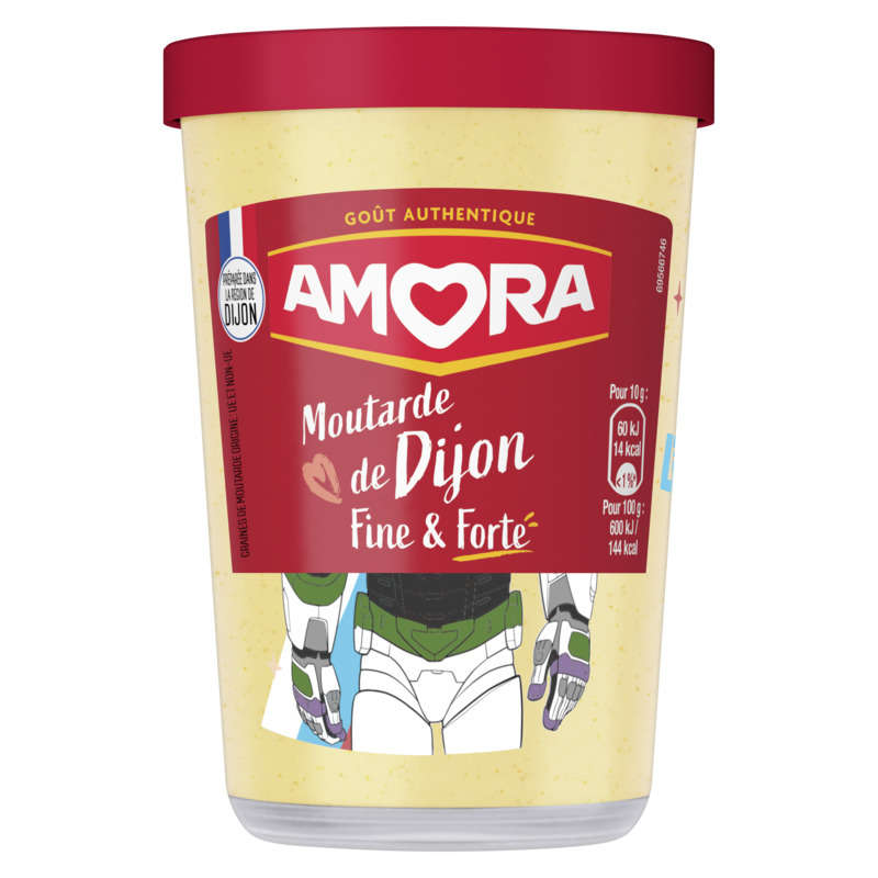 Amora Moutarde Forte En Verre 185g Amora Moutarde Forte En Verre 185g