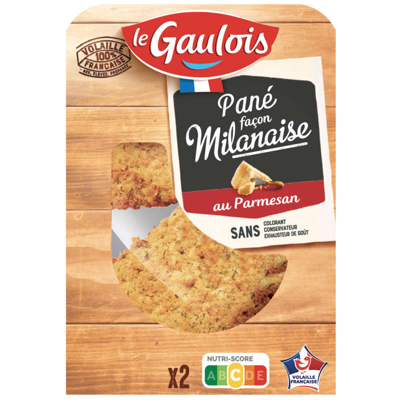 Le Gaulois Panés Milanaise Au Parmesan x2 200g Le Gaulois Panés Milanaise Au Parmesan x2 200g