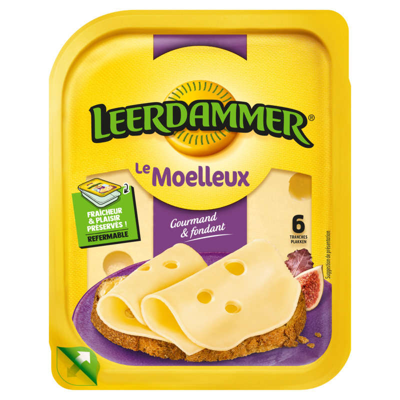 Leerdammer Le Moelleux 6 Tranches 150g Leerdammer Le Moelleux 6 Tranches 150g
