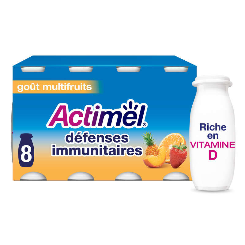 Actimel Yaourt À Boire Multifruits 8x100g Actimel Yaourt À Boire Multifruits 8x100g