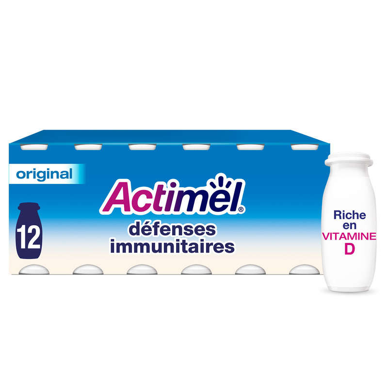 Actimel yaourt à boire nature 12x100g Actimel yaourt à boire nature 12x100g