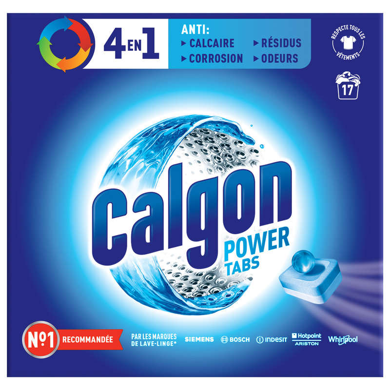 Calgon Tablettes Anti Calcaire Pour Lave-Linge X17 Calgon Tablettes Anti Calcaire Pour Lave-Linge X17