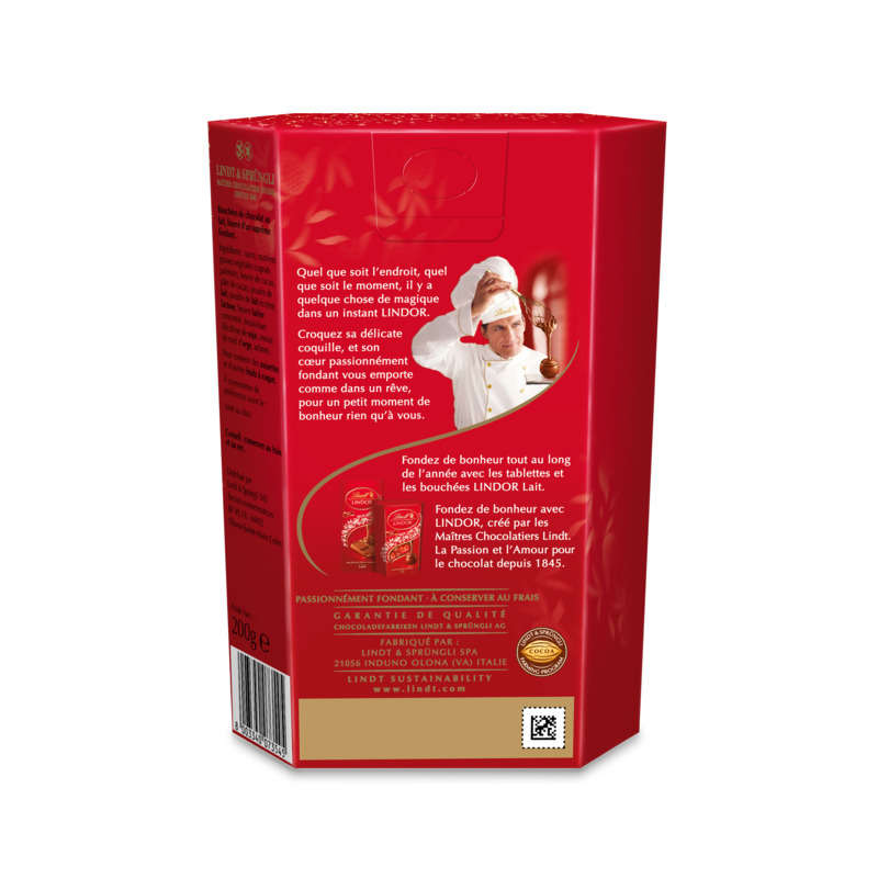 Lindt Boule Lindor Chocolat au Lait 200g
