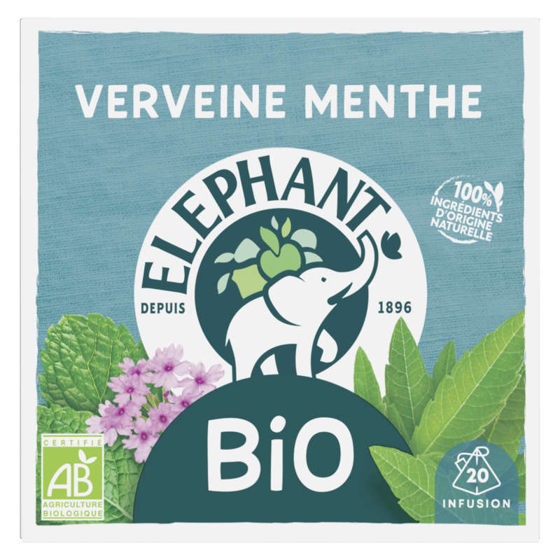 Elephant Infusion Bio Verveine Menthe x20 Elephant Infusion Bio Verveine Menthe x20