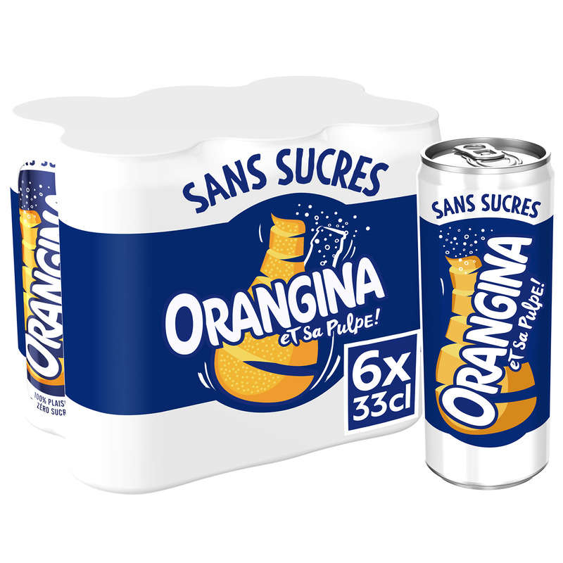 Orangina Soda Orange Sans Sucres 6x33cl Orangina Soda Orange Sans Sucres 6x33cl
