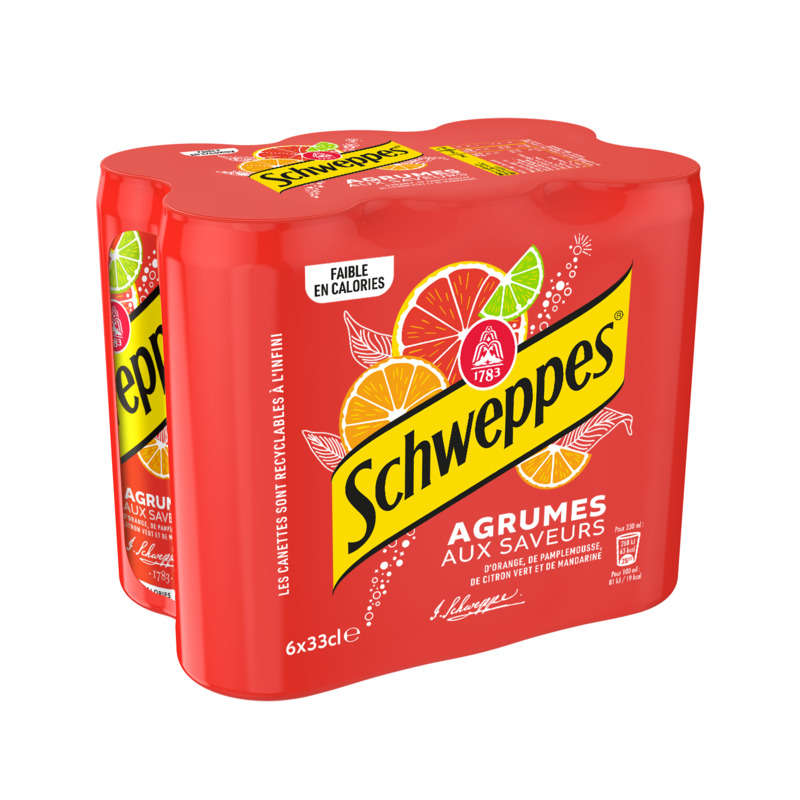 Schweppes Soda Agrumes 6x33cl Schweppes Soda Agrumes 6x33cl