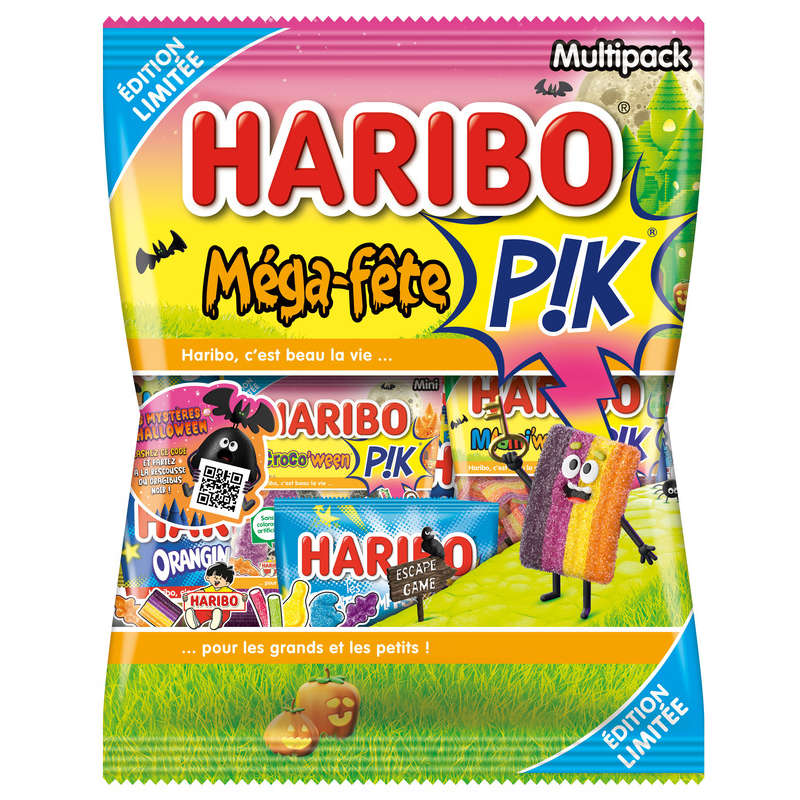 Haribo Bonbons Méga Fête Pik Halloween 720g Haribo Bonbons Méga Fête Pik Halloween 720g