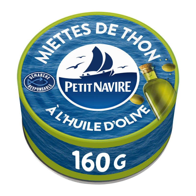 Petit Navire Miettes de Thon d'Huile d'Olive Vierge Extra 160g Petit Navire Miettes de Thon d'Huile d'Olive Vierge Extra 160g