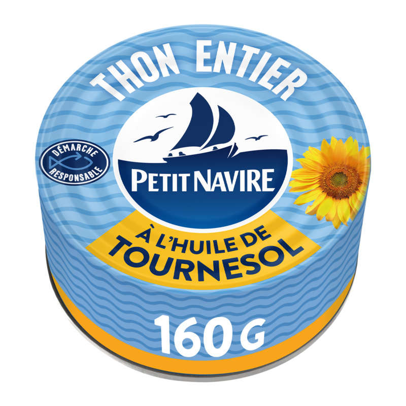 Petit Navire Thon Entier Huile De Tournesol 112g Petit Navire Thon Entier Huile De Tournesol 112g