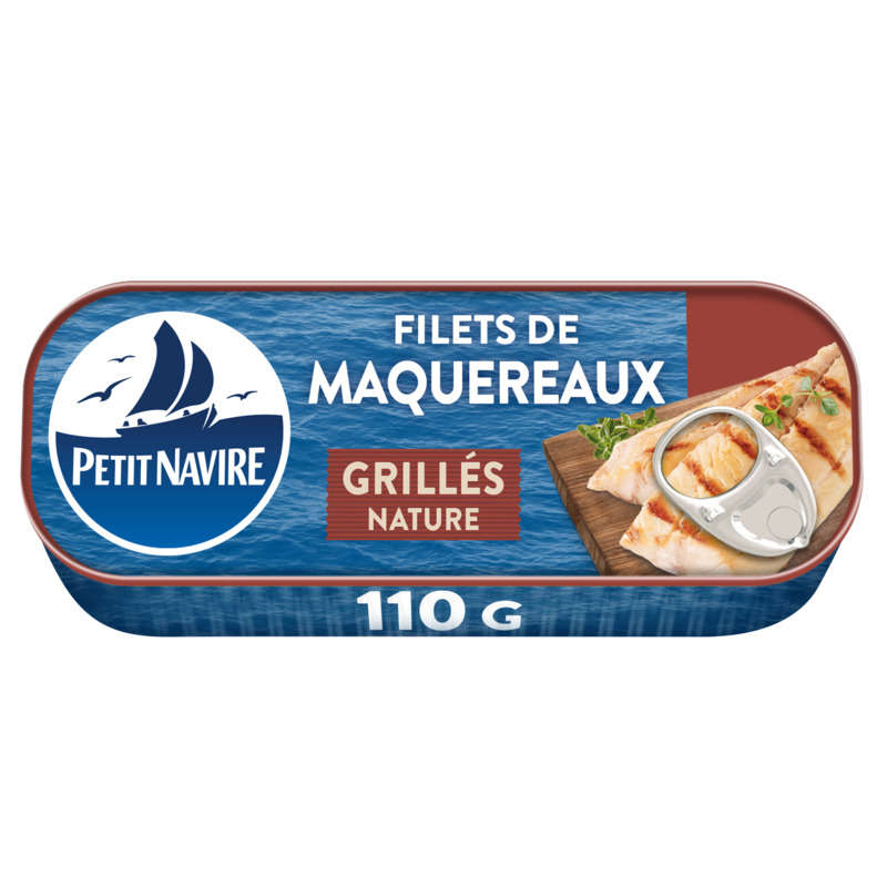 Petit Navire Filet De Maquereaux Grillés Nature 110g Petit Navire Filet De Maquereaux Grillés Nature 110g