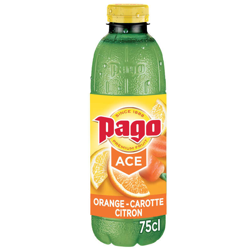 Pago Jus d'orange carotte & citron 75cl Pago Jus d'orange carotte & citron 75cl