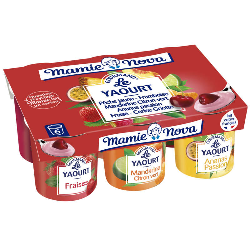 Mamie Nova Yaourt Aux Fruits 6x150g Mamie Nova Yaourt Aux Fruits 6x150g