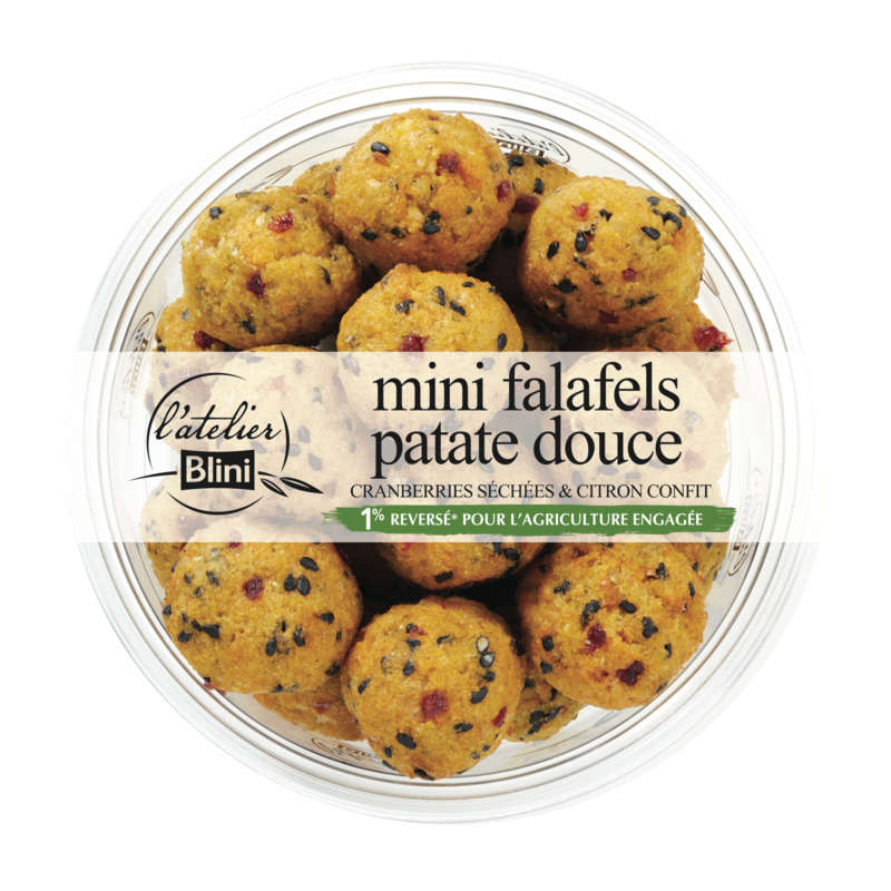 Atelier Blini Falafels Patates Douces 120g Atelier Blini Falafels Patates Douces 120g
