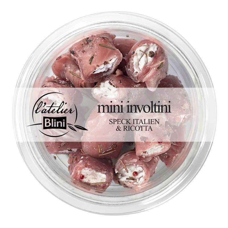 L'atelier Blini Mini Involtini Speck Italien & Ricotta 120g L'atelier Blini Mini Involtini Speck Italien & Ricotta 120g