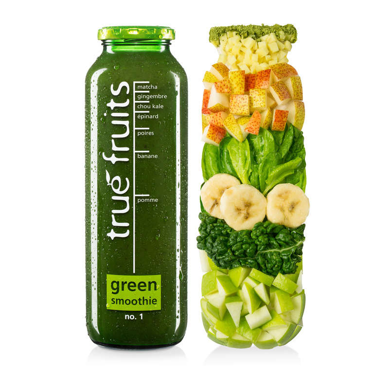Trué Fruits green smoothie 75cl Trué Fruits green smoothie 75cl