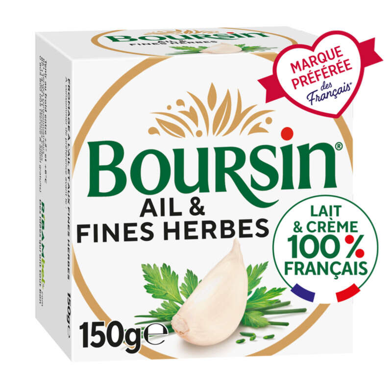 Boursin Ail Et Fines Herbes 70% M.G. 150g Boursin Ail Et Fines Herbes 70% M.G. 150g