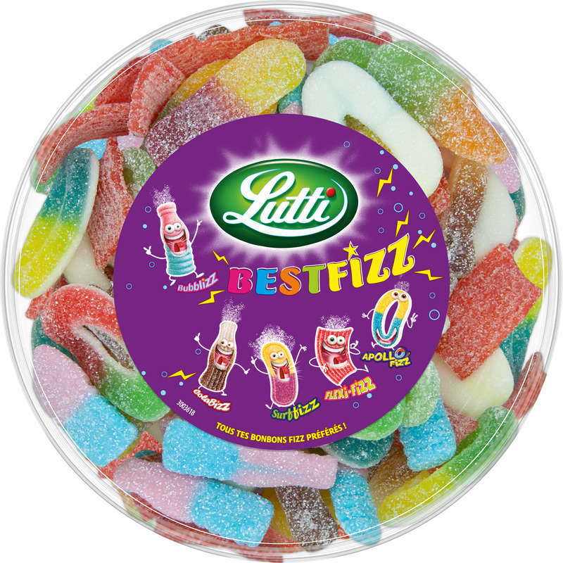 Lutti Tubo Best Fizz Assortiments De Bonbons 550g Lutti Tubo Best Fizz Assortiments De Bonbons 550g