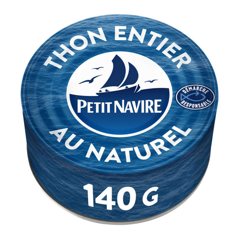 Petit Navire Thon Albacore Entier Au Naturel 140g Petit Navire Thon Albacore Entier Au Naturel 140g