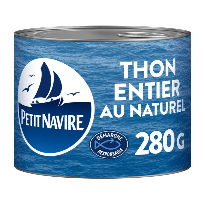 Petit Navire Thon naturel démarche responsable 280g Petit Navire Thon naturel démarche responsable 280g