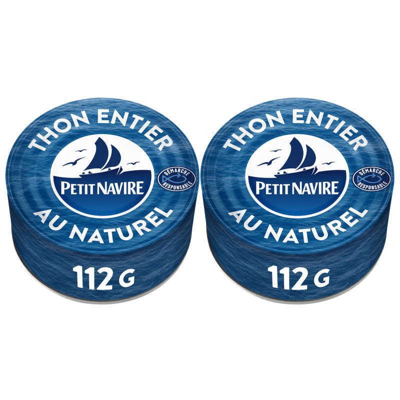 Petit Navire Thon Naturel Albacore boîtes 2x112g Petit Navire Thon Naturel Albacore boîtes 2x112g