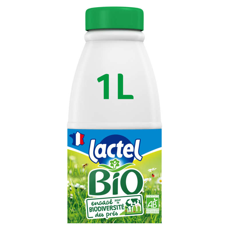 Lactel Lait Bio, Ecrémé, stérilisé UHT 1l Lactel Lait Bio, Ecrémé, stérilisé UHT 1l