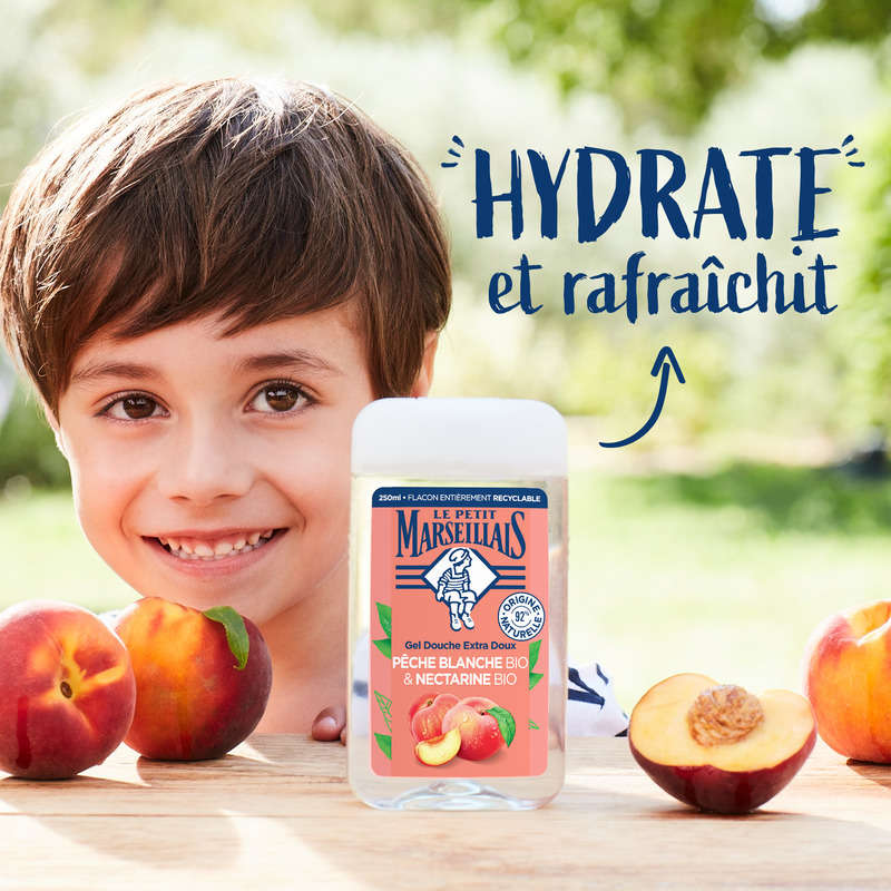 Le Petit Marseillais Gel douche Pêche nectarine Bio 250ml