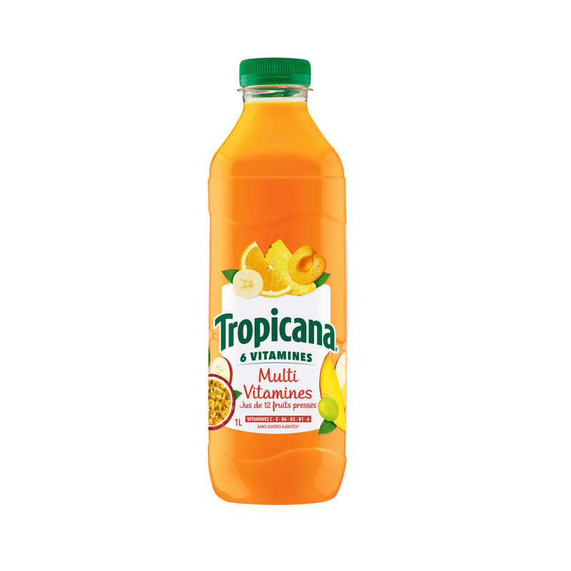 Tropicana Jus Multivitamines la Bouteille de 1L Tropicana Jus Multivitamines la Bouteille de 1L